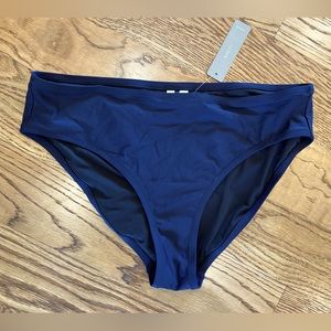 NWT J Crew Navy Bikini Bottoms Size M